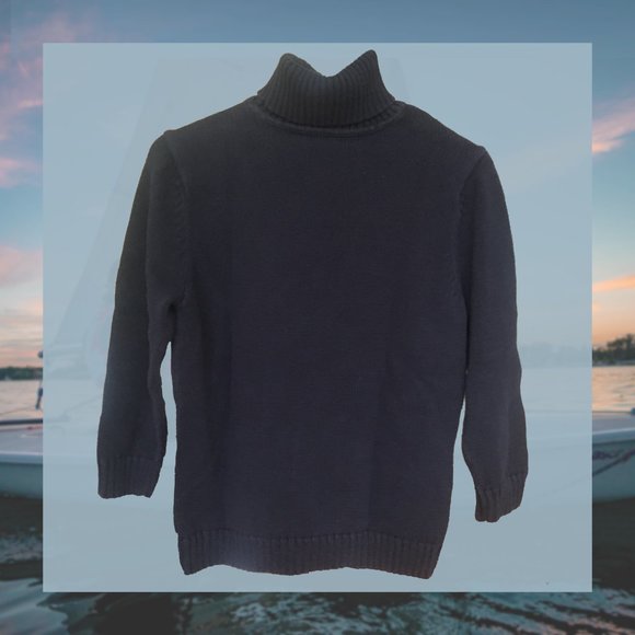 Lauren Ralph Lauren Navy Turtleneck Sweater - Picture 3 of 5